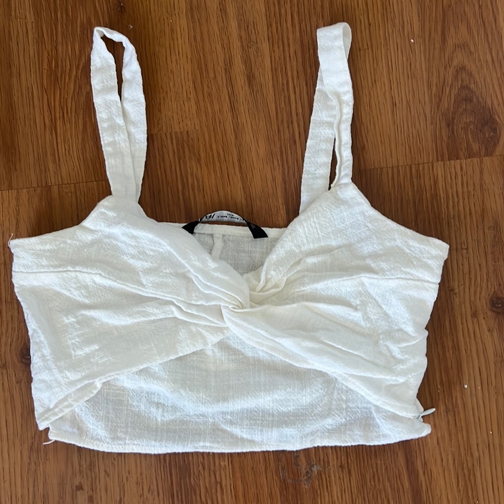 Zara Linen Twist Top